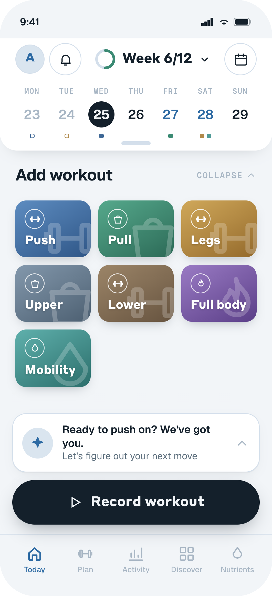 Fit4Gains app screen
