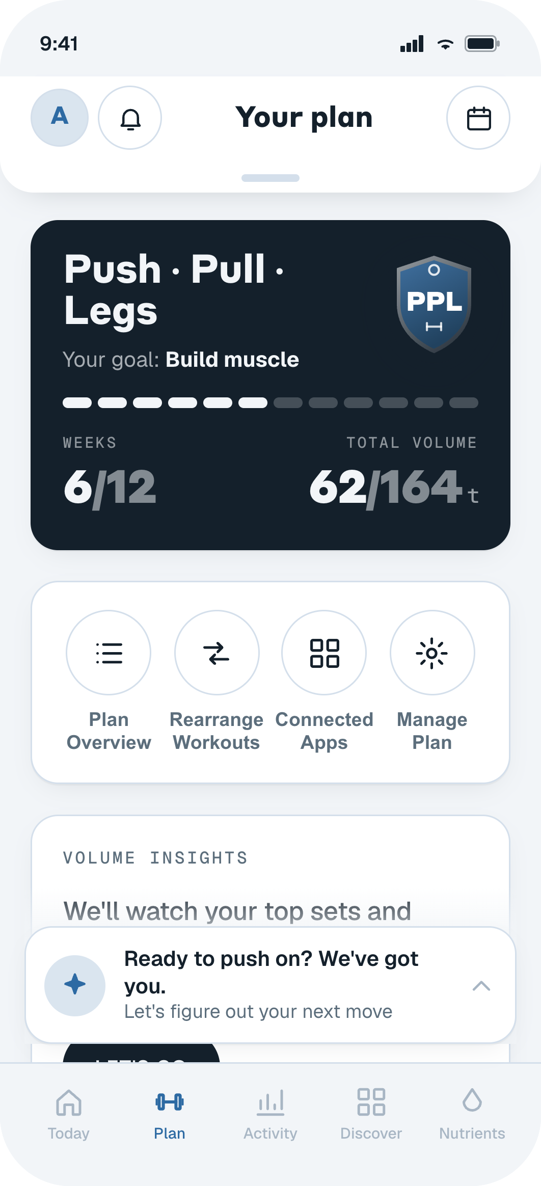 Fit4Gains app screen